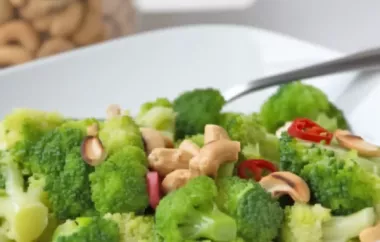 Knuspriger Cashew-Brokkoli in aromatischer Sojasoße